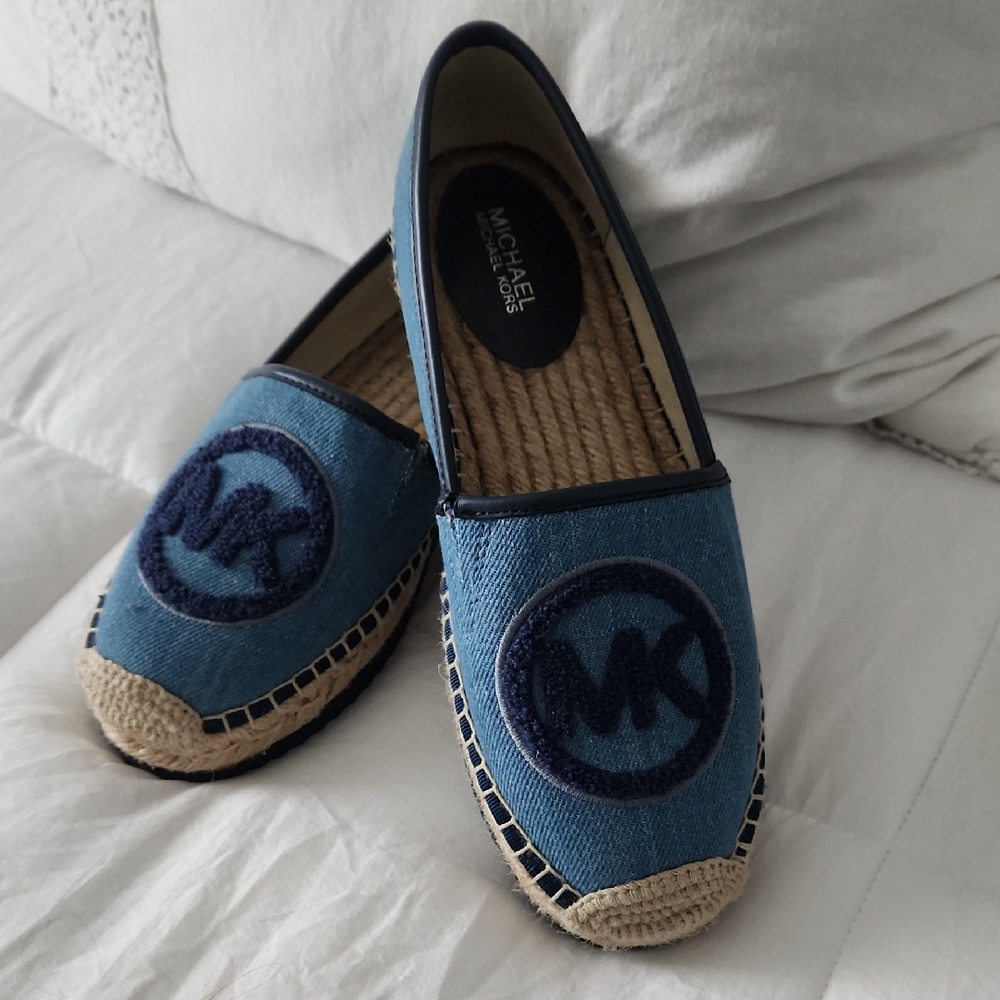 Michael Kors Denim Blue Espadrille Shoes